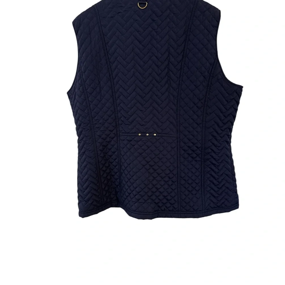 Weatherproof Navy Quilted Vest Women’s Large - Picture 2 of 8